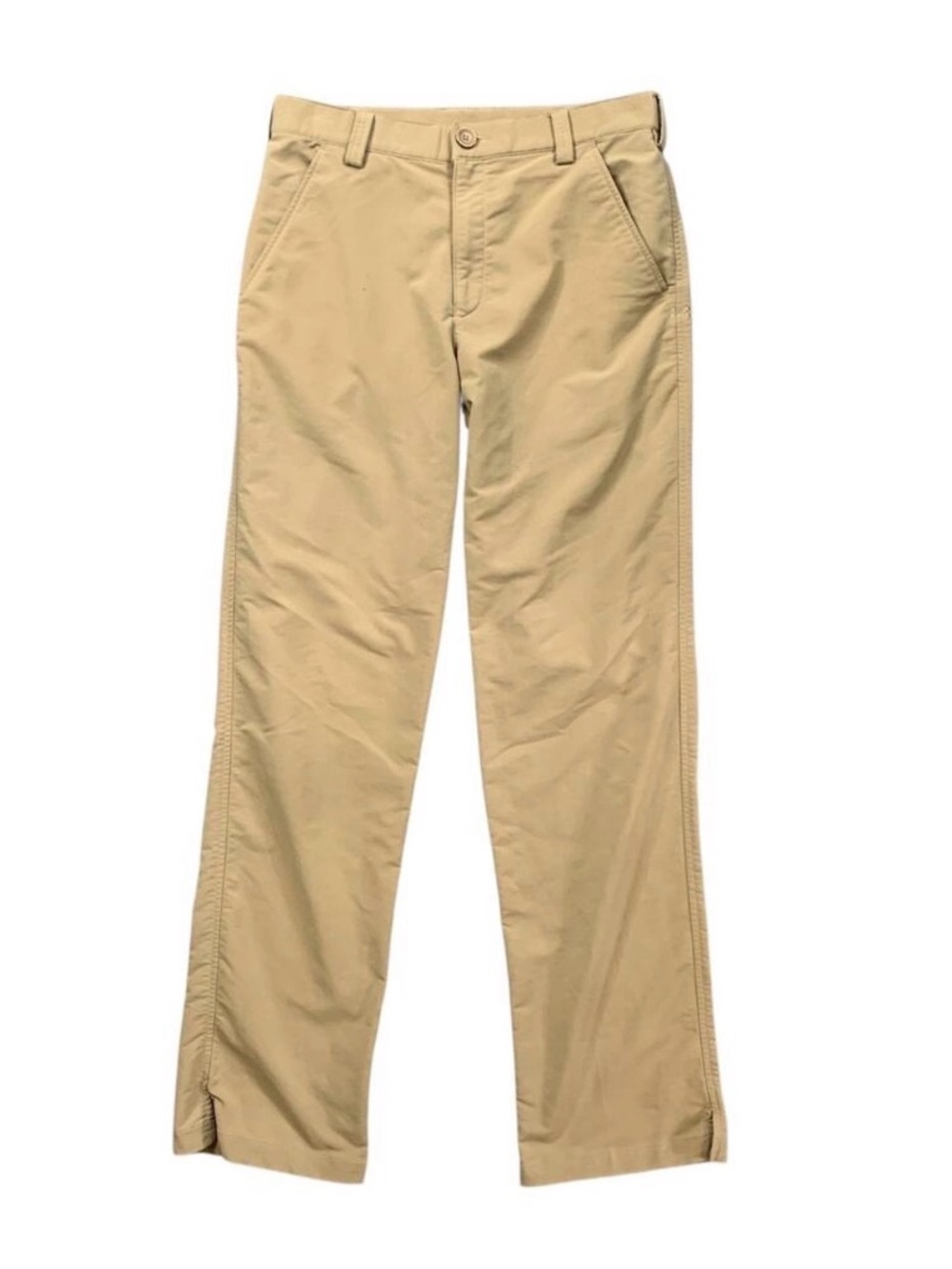 Under Armour Pants Mens 30 Beige Nylon Blend Stretch Flat Front Performance Golf